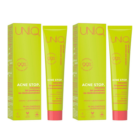 Zestaw: 2x Acne Stop. naturalny żel punktowy na niedoskonałości 20ml