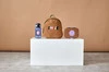 Lassig Zestaw na lunch Lunchbox + Tritanowa butelka - bidon 460 ml Little Gang Smile caramel/blue