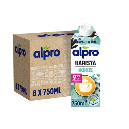 Zestaw 8x Alpro Napój Kokosowo-Sojowy Barista 750ml