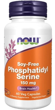 Now Foods Fosfatydyloseryna Soy-Free 150 mg na wsparcie pamięci 60 kaps. vege