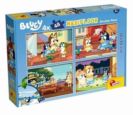 Puzzle podłogowe dwustronne Maxi 4x48el Bluey 100354 LISCIANI