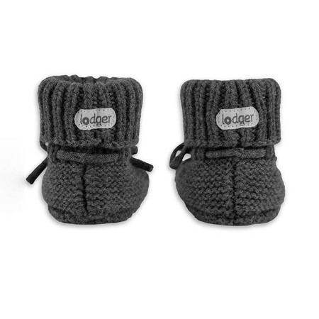 Lodger Buciki niechodki z wełny merino 100% grafitowe Pigeon 6-12 m