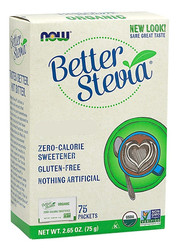NOW FOODS BetterStevia Packets Organic Słodzik bez Kalorii 75 saszetek