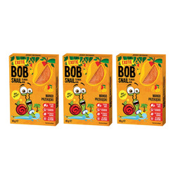 Zestaw: 3x Przekąska mango bez dodatku cukru Bob Snail, 60g