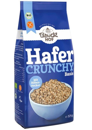 Bauck Hof − Crunchy owsiane bezglutenowe BIO − 325 g