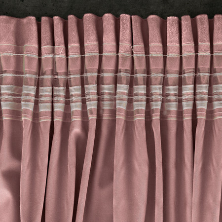 ZASŁONA GOTOWA D91 ROSA NA TAŚMIE 135 X 300 CM CIEMNORÓŻOWY