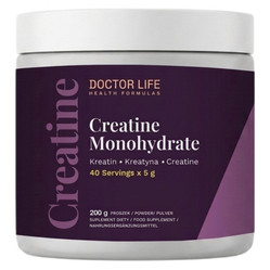 Doctor Life Creatine Monohydrate kreatyna monohydrat 200 g smak cytryna - malina