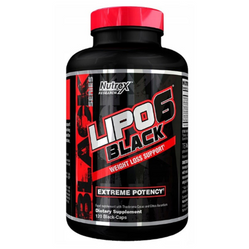 NUTREX LIPO-6 BLACK WEIGHT LOSS SUPPORT  Spalacz tłuszczu 120 kaps.
