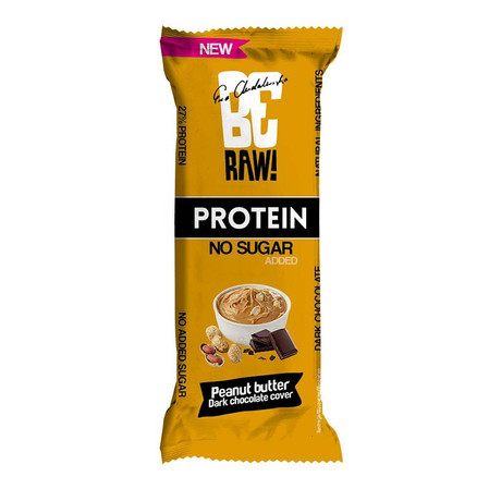 Zestaw: 10x BeRAW Baton proteinowy 27% masło orzechowe - 40g