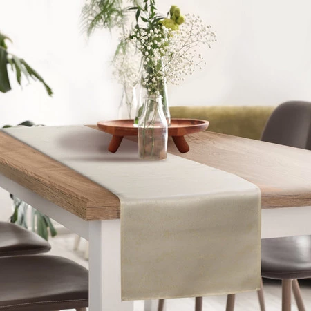 OBRUS SPARKLE 40 X 140 CM KREMOWY