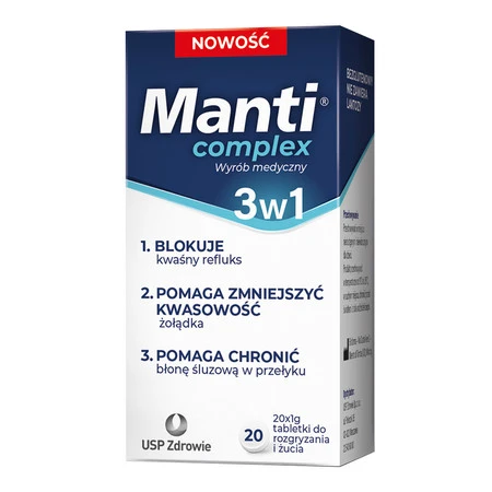 Manti Complex 3 w 1 20 tab .do rozgryzania i żucia - wyrób medyczny