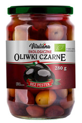 VITALIANA OLIWKI CZARNE BEZ PESTEK W ZALEWIE BIO 280g