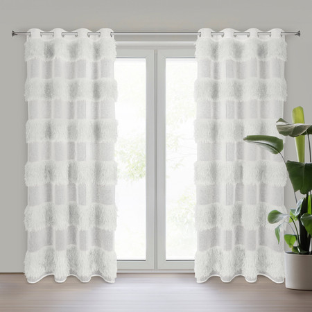 FIRANA GOTOWA MARGARET 140 X 250 CM KREMOWY