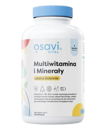 Osavi Multiwitamina i Minerały Jedna Dziennie - 60 kaps.