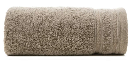 Ręcznik z ozdobną bordiurą w pasy szerokość: 50 cm, długość: 90 cm, kolor: kremowy