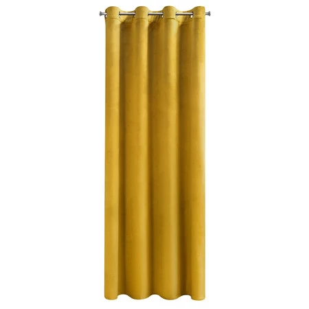 ZASŁONA GOTOWA D91 ROSA 140 X 250 CM MUSZTARDOWY