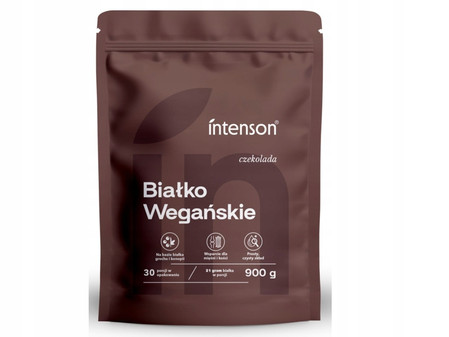 Zestaw Intenson: 1x Wegańskie białko smak czekolada 900g i 1 Kreatyna Monohydrat smak mango-marakuja 260g