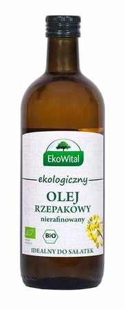 Olej rzepakowy tłoczony na zimno BIO 1 l