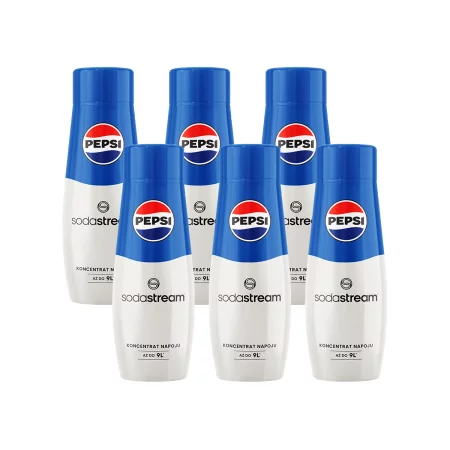 Zestaw: 6x SodaStream Syrop koncentrat Pepsi 440 ml