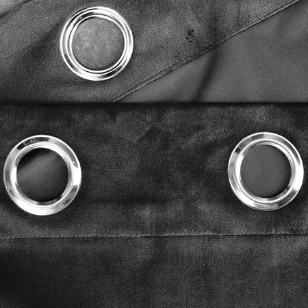 ZASŁONA GOTOWA D91 ROSA 140 X 250 CM CZARNY