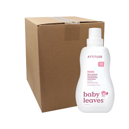 Attitude BABY LEAVES™, Bezzapachowy płyn do płukania ubranek dziecięcych, 1 L