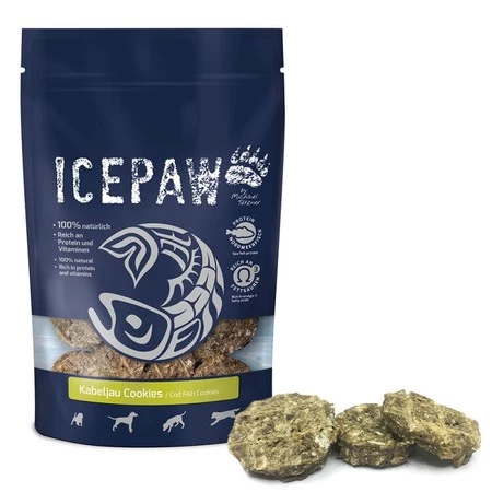 ICEPAW Kabeljau Cookies – ciasteczka z dorsza (100g)