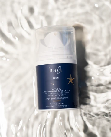 Hagi Men - Naturalny krem do twarzy przeciwzmarszczkowy Ahoj Kapitanie 50ml