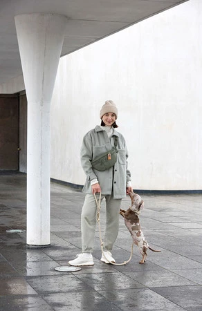 PALOPA Torebka nerka na smakołyki dla psa Emma dark olive