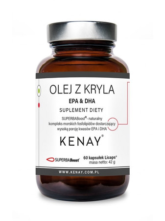 KENAY Superba Boost Olej z Kryla kwasy tłuszczowe EPA i DHA na wsparcie serca, mózgu i wzroku 60 kaps.