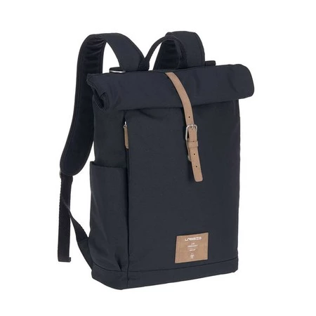 Lassig Green Label Plecak dla mam z akcesoriami Rolltop Backpack night blue