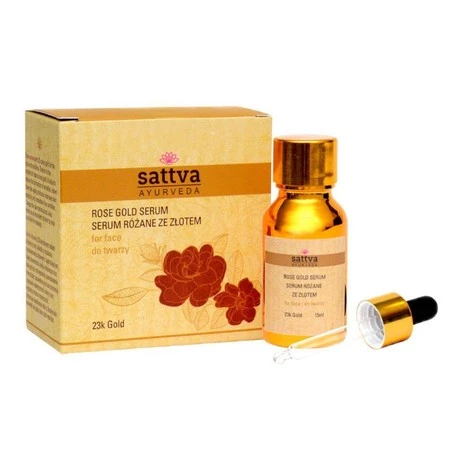 Sattva - Rose Gold Serum różane ze złotem do twarzy 15ml