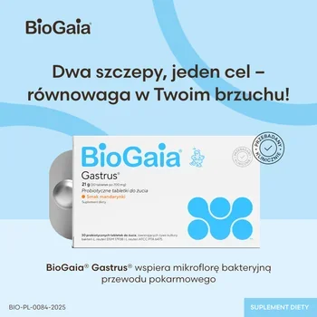 BioGaia Gastrus smak mandarynkowy 30 szt. tabl. do żucia