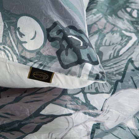 Komplet pościeli Cr, 220 x 200 cm, Stalowy