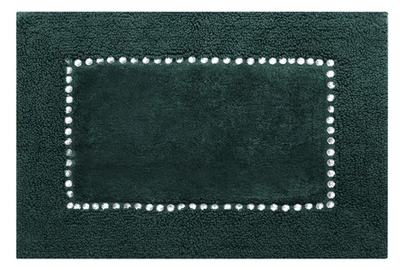 DYWANIK ŁAZIENKOWY CHIC 60 X 90 CM CIEMNOZIELONY