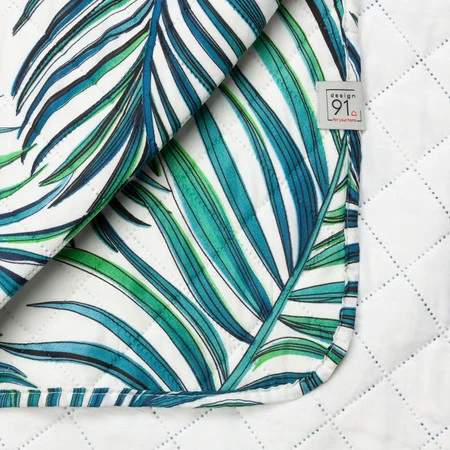 NARZUTA D91 PALMS 02 200 X 220 CM BIAŁY