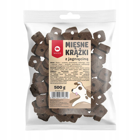 Maced Mięsne Krążki z Jagnięciną - przysmak dla psa - 500g