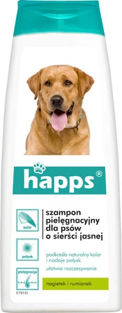 HAPPS Szampon pielęgnacyjny dla psów o jasnej sierści 200ml