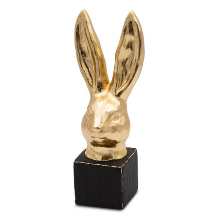 Ozdoba Wielkanocna, Figurka ceramiczna, kolor złoty, rozmiar 12 x 10 x 32 cm