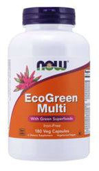 Now Foods EcoGreen Multi Zestaw Witamin i Minerałów bez Żelaza 180 kaps. vege