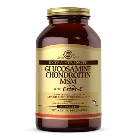 Solgar Extra Strength Glucosamine Chondroitin MSM with Ester-C® 180 tabl.