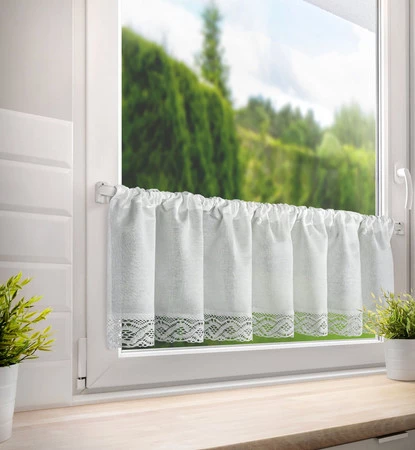 FIRANA GOTOWA VINCE NA TAŚMIE 150 X 30 CM BIAŁY