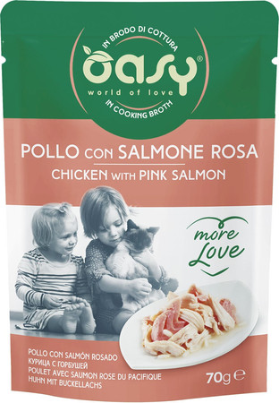 OASY Cat More Love Chicken Pink Salmon Kurczak Łosoś 70g