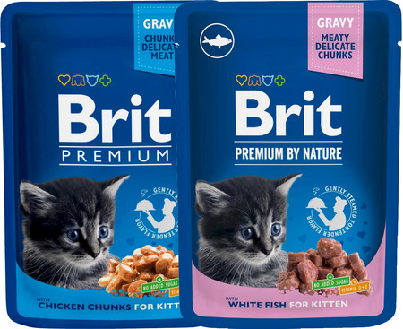 BRIT Cat Kitten Chicken Chunks dla kociąt saszetka 100g