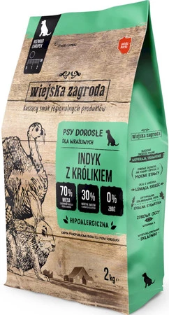 WIEJSKA ZAGRODA Indyk z Królikiem bez zbóż S 2kg
