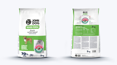 John Dog Karma Sucha Good Form Mini Adult Wieprzowina Z Wołowiną Małe Rasy 3 kg