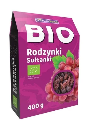 NATURAVENA RODZYNKI SUŁTANKI BIO 400 g