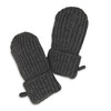 Lodger Rękawiczki dziecięce z wełny merino 100% grafitowe Pigeon 0-12m