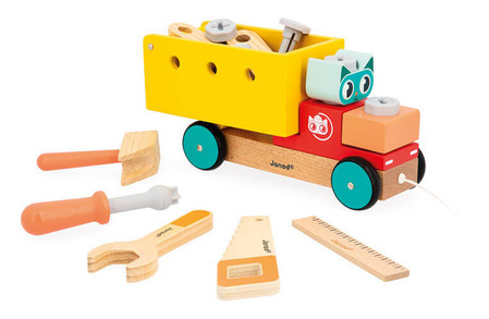 Janod Ciężarówka do składania do ciągnięcia Brico ‘Kids 2+