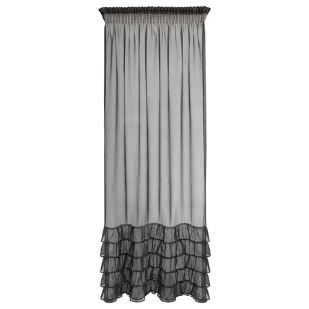 FIRANA GOTOWA CARLI NA TAŚMIE 140 X 270 CM CZARNY