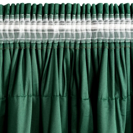 ZASŁONA GOTOWA AURA NA TAŚMIE 140 X 270 CM CIEMNOZIELONY